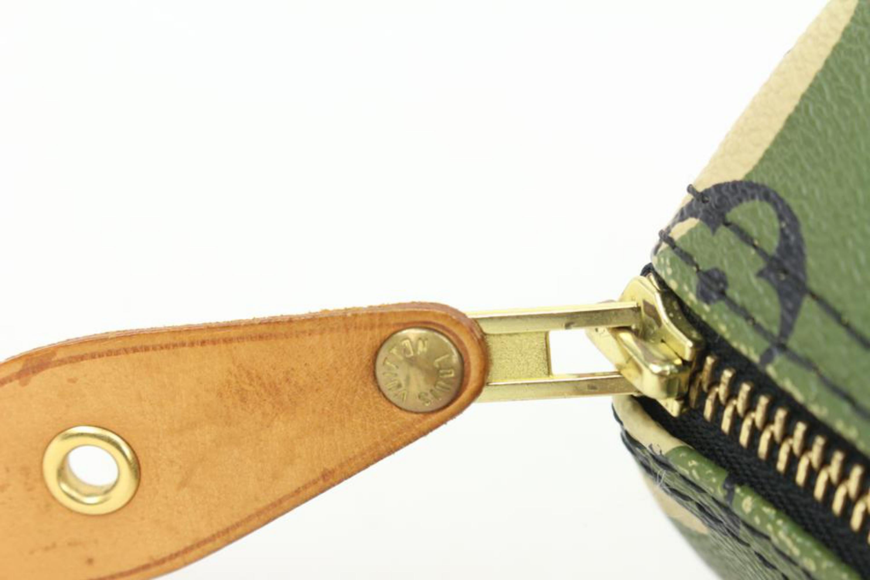 Louis Vuitton Limited Monogram Camo Murakami Monogramouflage Speedy 35 s331lk46 In Good Condition In Dix hills, NY