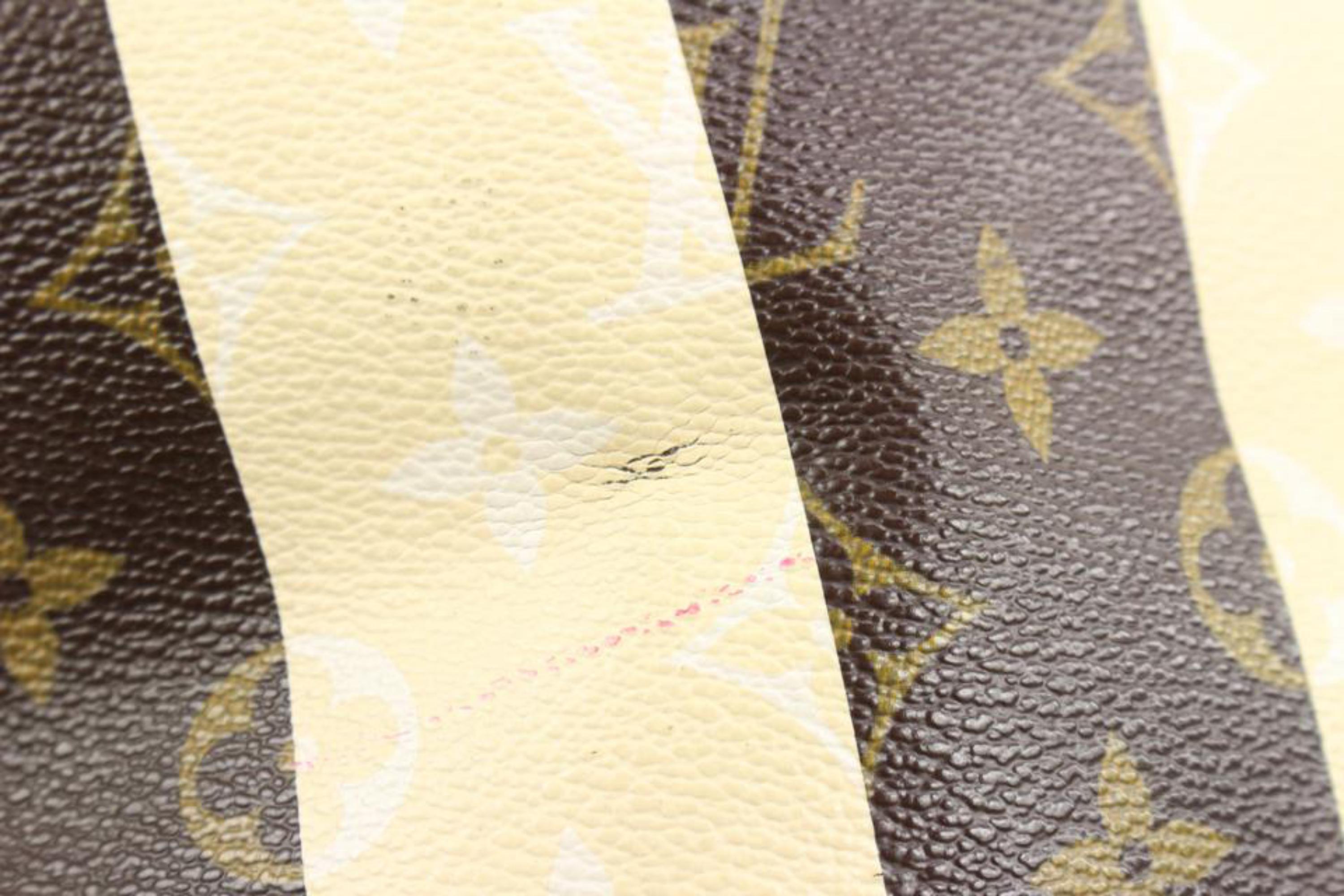 Louis Vuitton - Fourre-tout Neverfull MM à rayures et monogrammes, édition limitée 124lv7 Pour femmes en vente