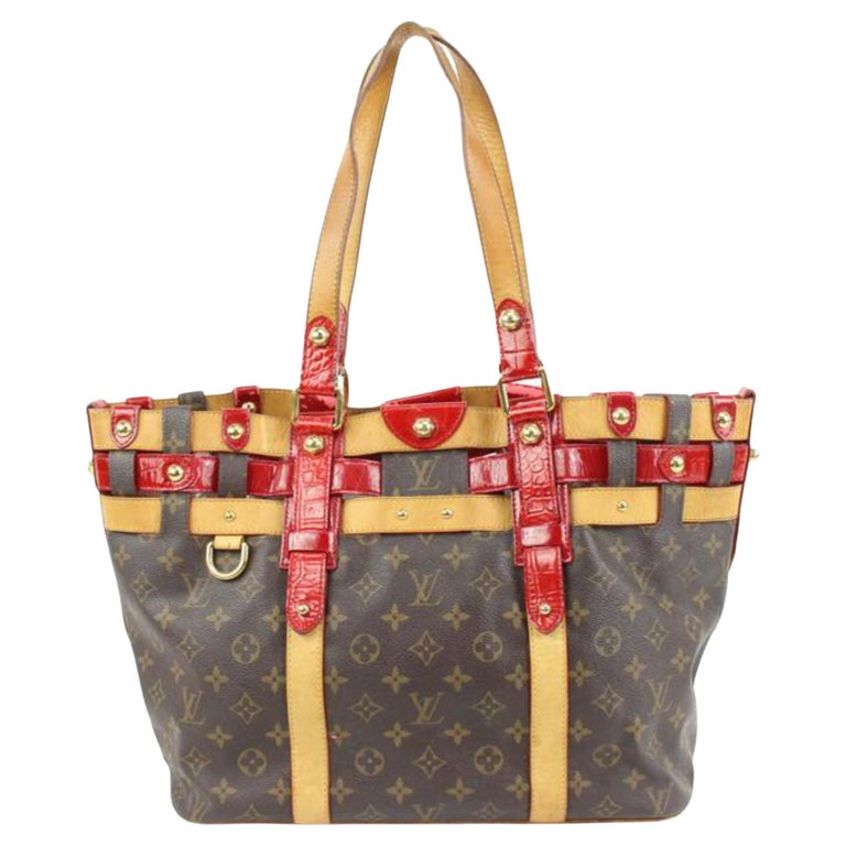 Louis Vuitton Limited Rare Stripe Monogram rayures Neverfull mm Tote 4LV1019