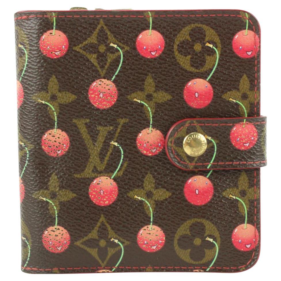Louis Vuitton Key Pouch Cerises Cherry Monogram Brown/Red