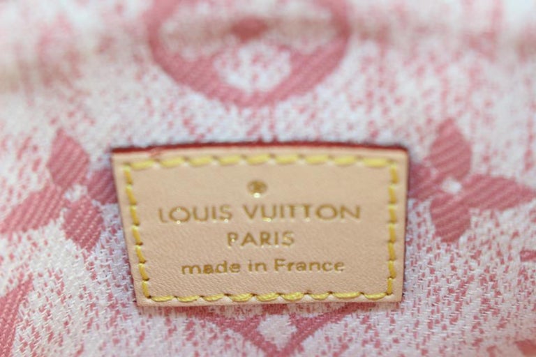 Louis Vuitton Limited Pink Rose Monogram Denim Mini Speedy Nano Bandouliere  at 1stDibs