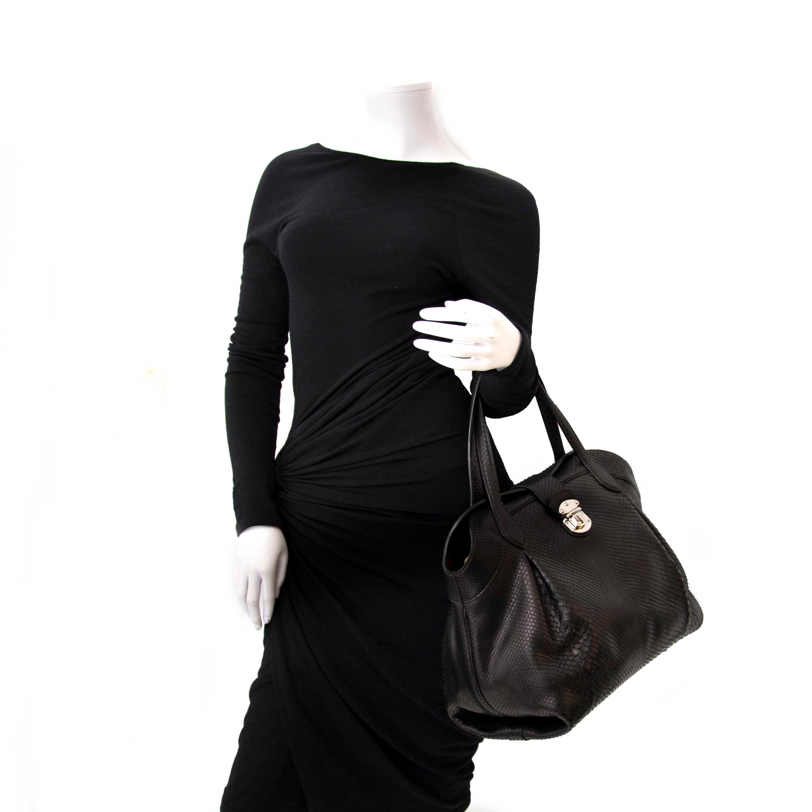 Women's or Men's Louis Vuitton Limited Python Cirrus Top Handle Bag 