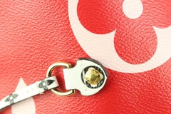 Louis Vuitton Limited Red x Pink Monogram Giant Neverfull MM Tote with  34lz427