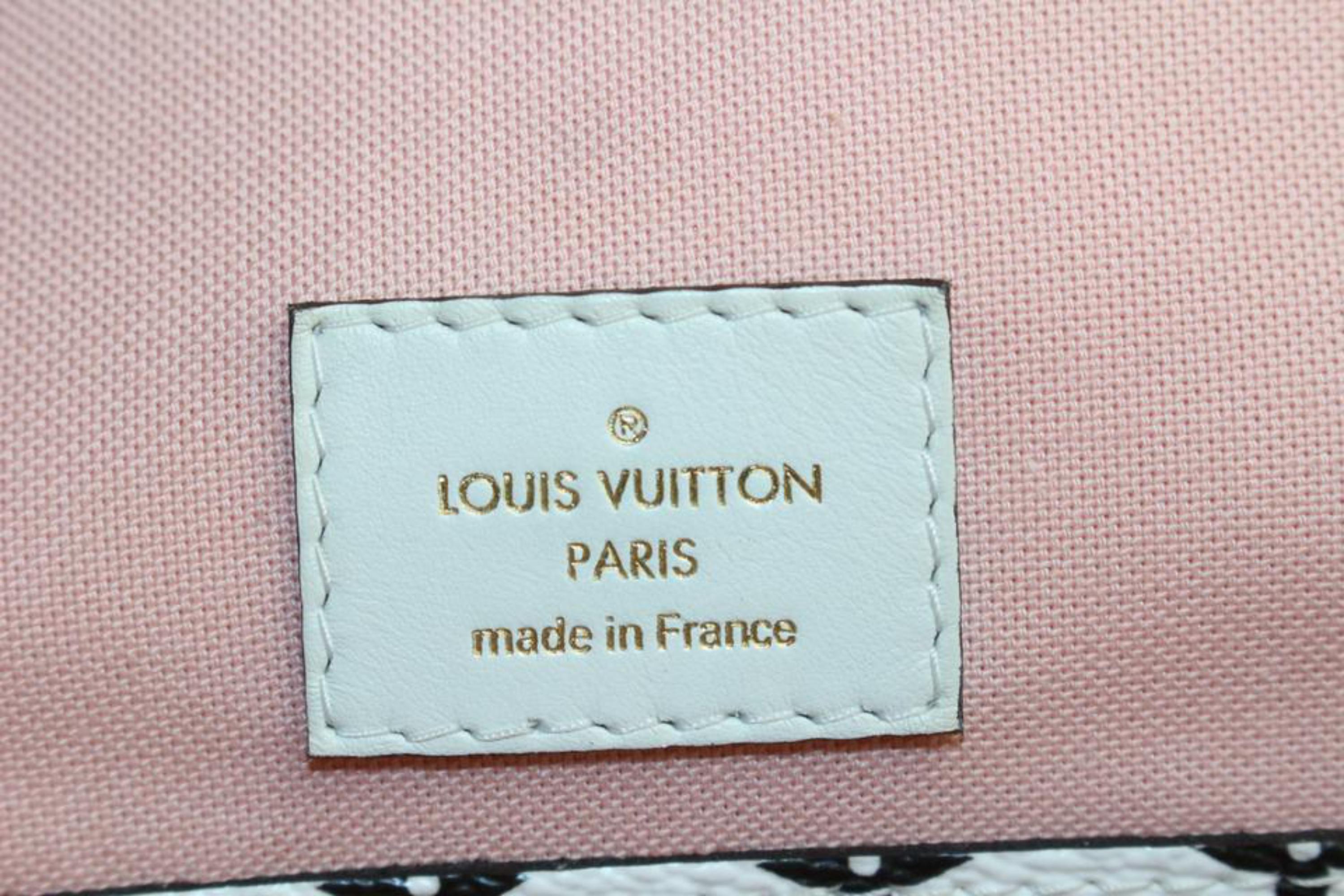 Louis Vuitton Limited Red x Pink Monogram Giant Neverfull MM Tote with  34lz427 In Good Condition In Dix hills, NY
