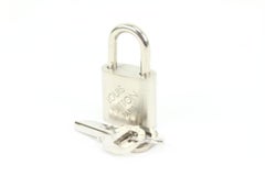 Louis Vuitton Limited Silver Padlock and Keys Set Lock Bag Charm Cadena 2LV34S