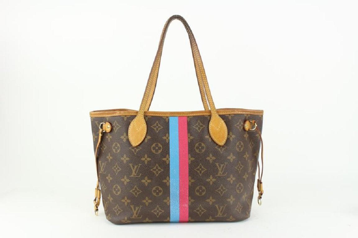 Women's Louis Vuitton Limited Small Mon Monogram Neverfull PM Tote 97lv28 For Sale