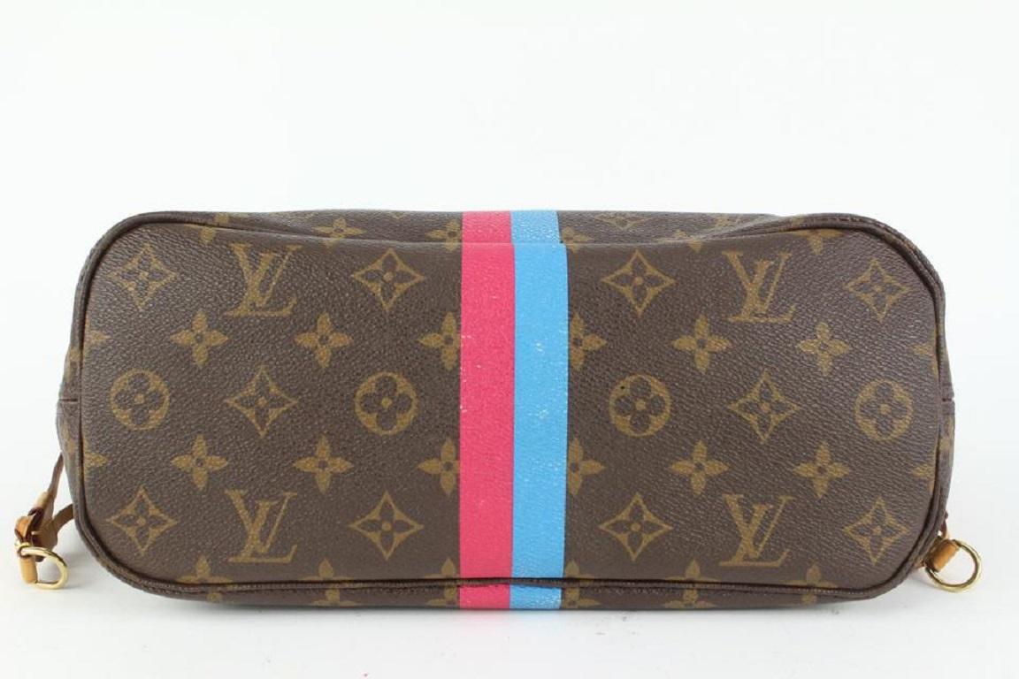 Louis Vuitton Limited Small Mon Monogram Neverfull PM Tote 97lv28 For Sale 1