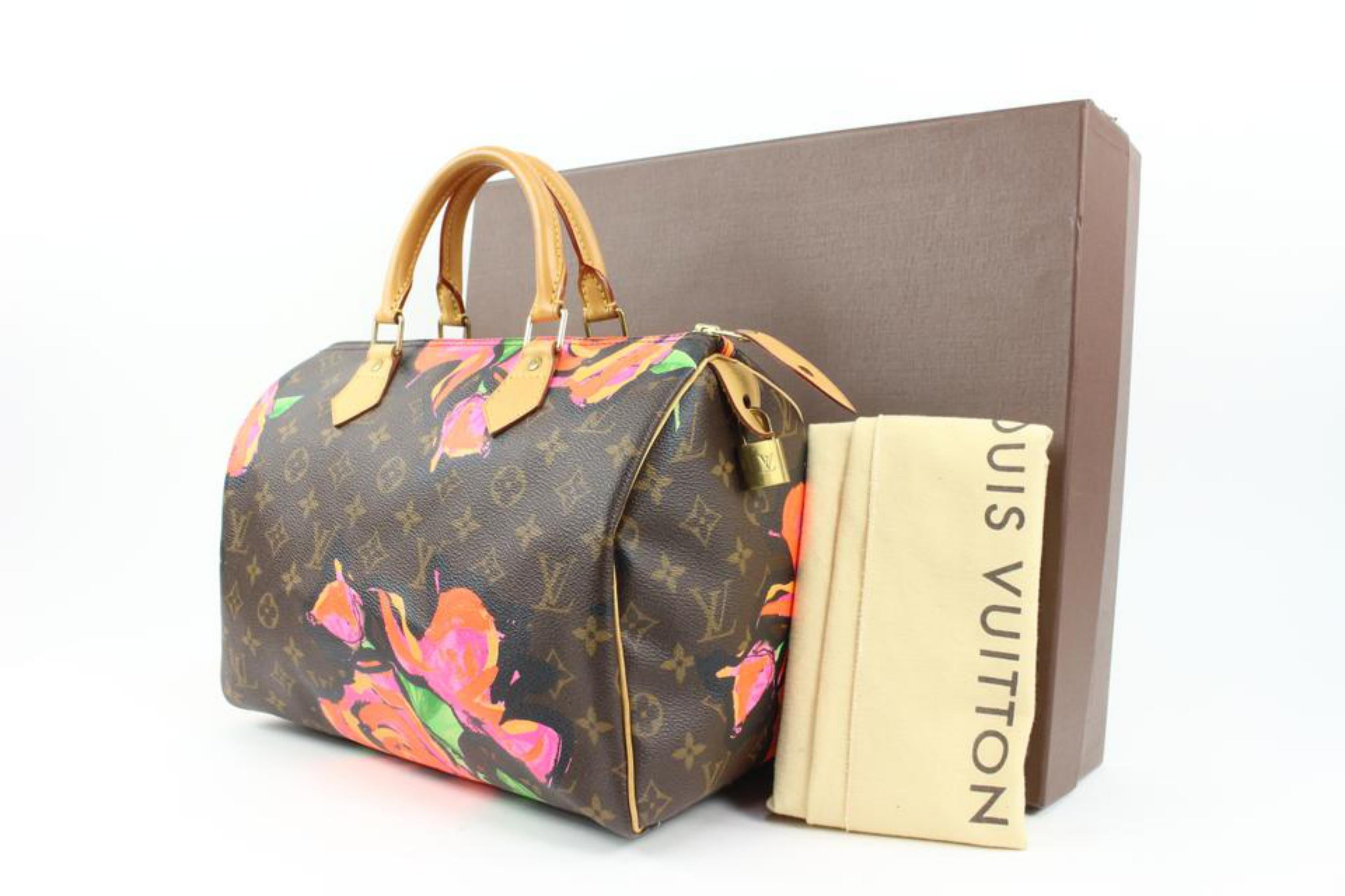 Louis Vuitton Speedy Stephen Sprouse Roses 30 Rare Rose Shoulder Bag