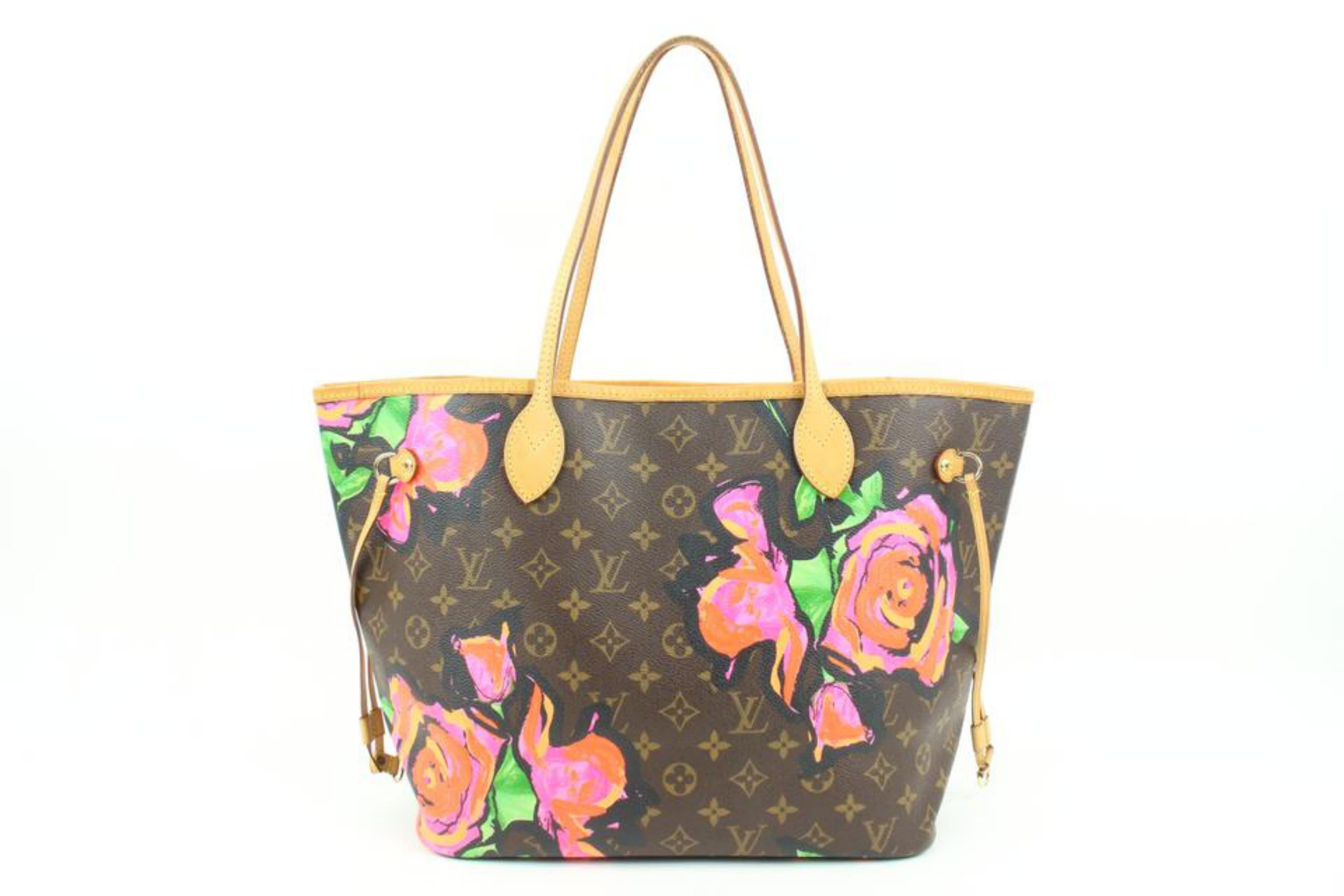 Louis Vuitton Limited Stephen Sprouse Monogram Graffiti Roses Neverfull 125lv42 1