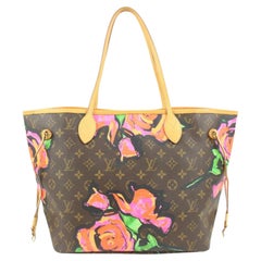 Louis Vuitton Stephen Sprouse Monogram Roses Neverfull MM Tote Bag 1230lv3