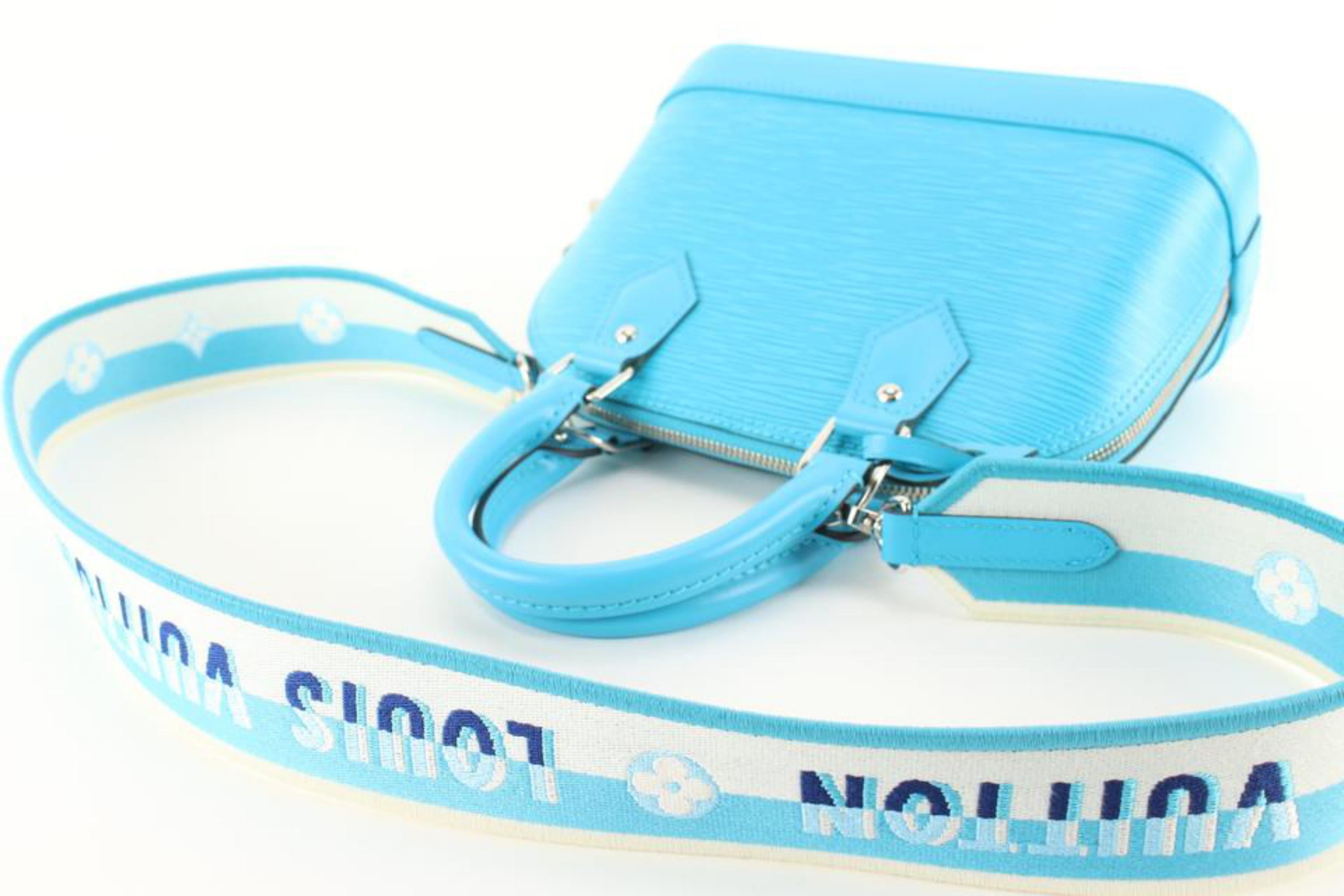 Louis Vuitton Limited Turquoise Epi Leather Alma BB  2LK919A For Sale 2