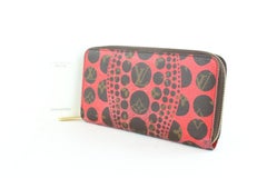 Louis Vuitton Limited Yayoi Kusama Pumpkin Dots Zippy 24lz1129 Red