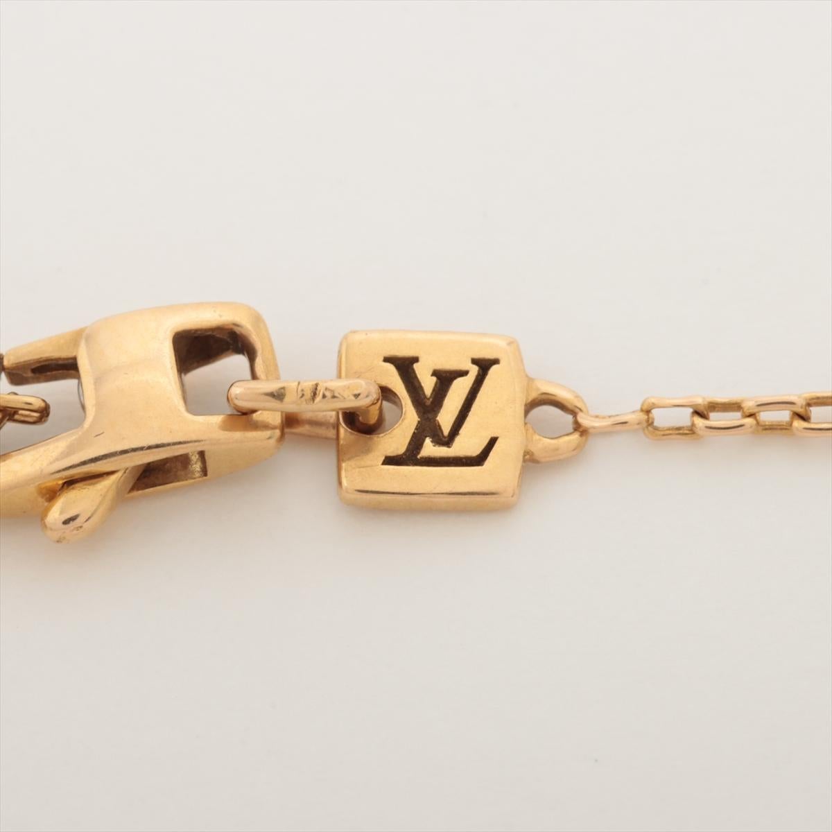 Louis Vuitton Link Chain Necklace Gold For Sale 2