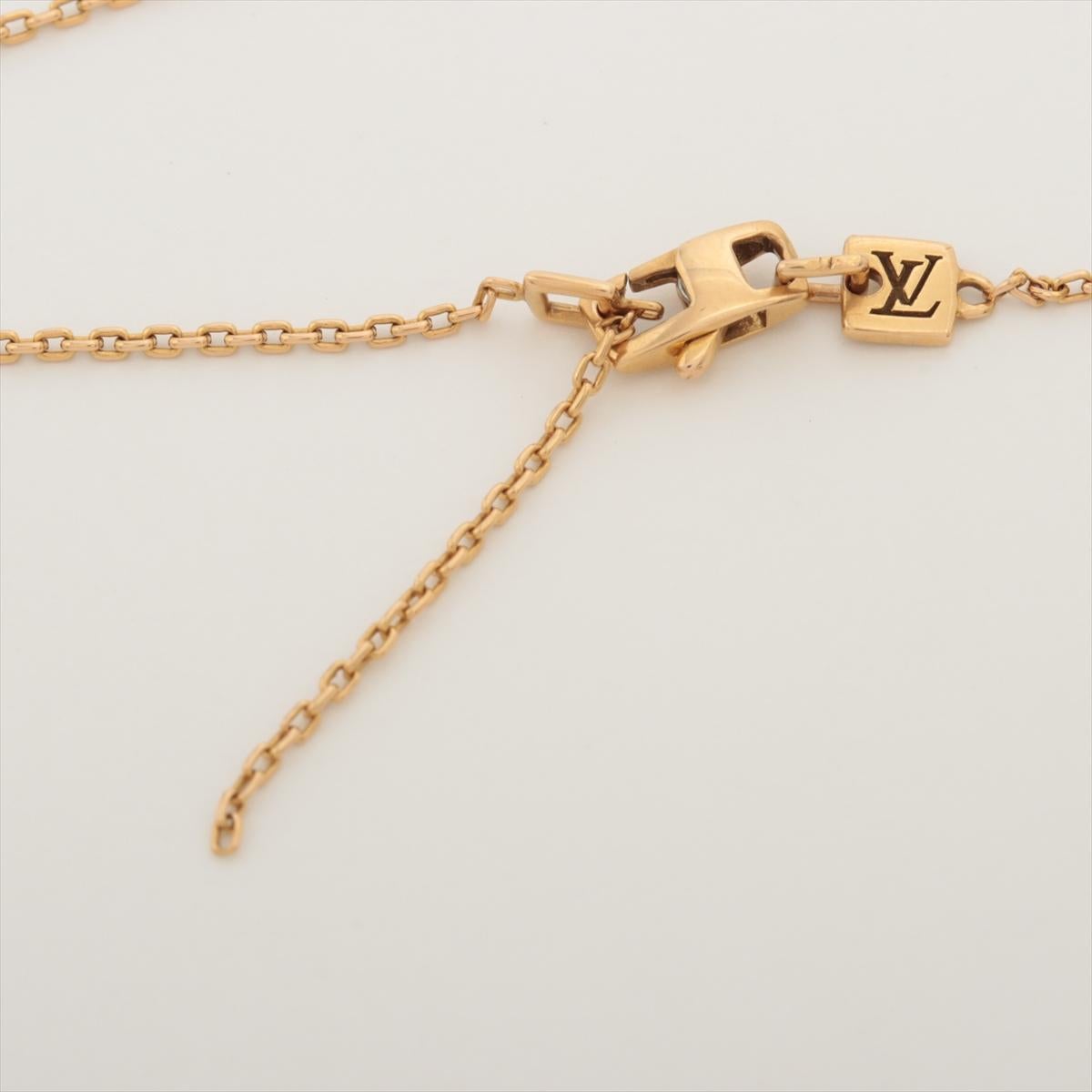 Louis Vuitton Link Chain Necklace Gold For Sale 4