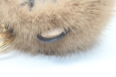 LOUIS VUITTON Lion Mink Monogram Keychain Bag Charm 8LV1212K