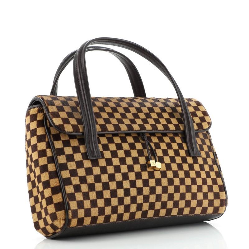 Black Louis Vuitton Lionne Handbag Damier Sauvage