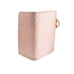 Louis Vuitton Lisa Monogram Empreinte Pink Opale Leather Gold Hardware Wallet