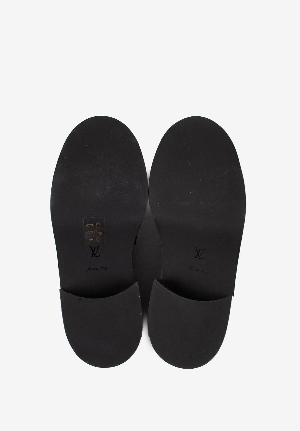 Louis Vuitton Loafers Leather Woman Shoes Flats Size EUR 38 ½, S121 2