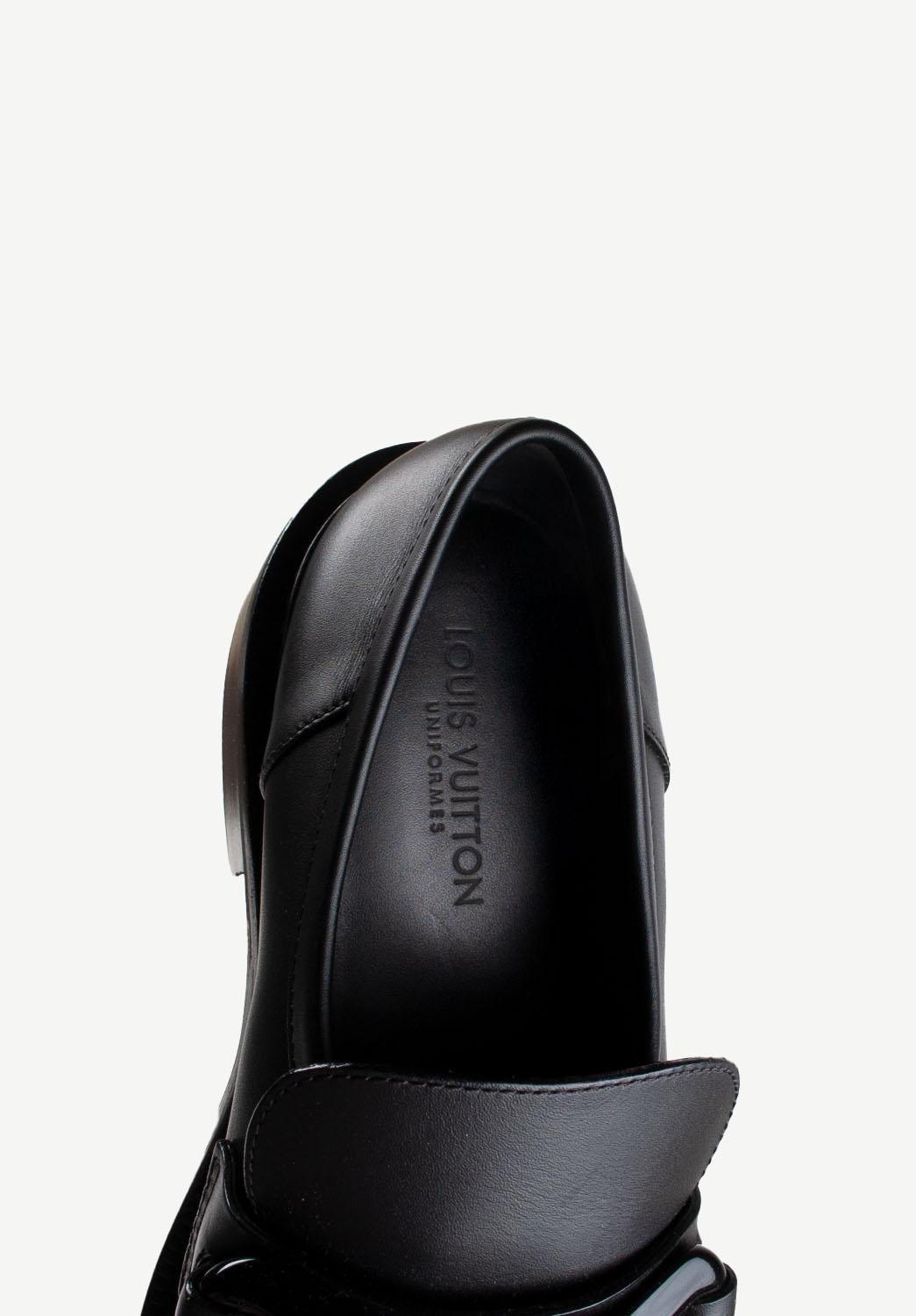 Louis Vuitton Loafers Leather Woman Shoes Flats Size EUR 38 ½, S121 4