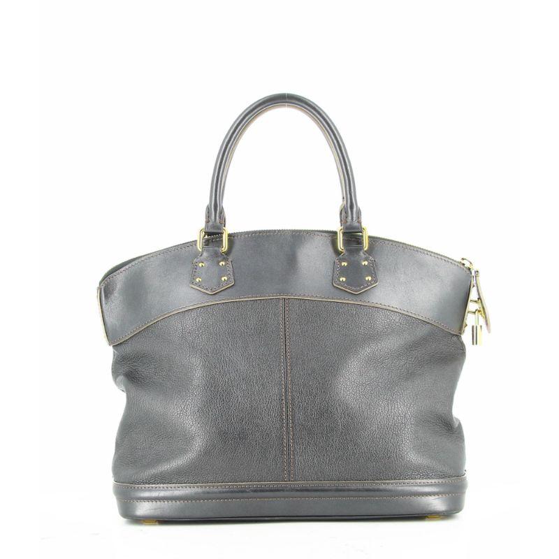 Gray Louis Vuitton Lock it Bag in Shiny Grey