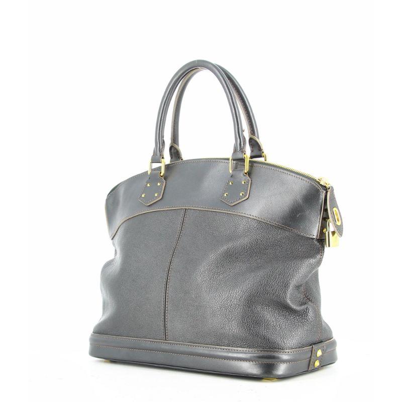 Louis Vuitton Lock it Bag in Shiny Grey In Good Condition In PARIS, FR