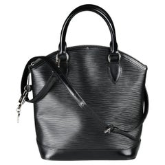 Used Louis Vuitton Lock it Epi leather handbag black 