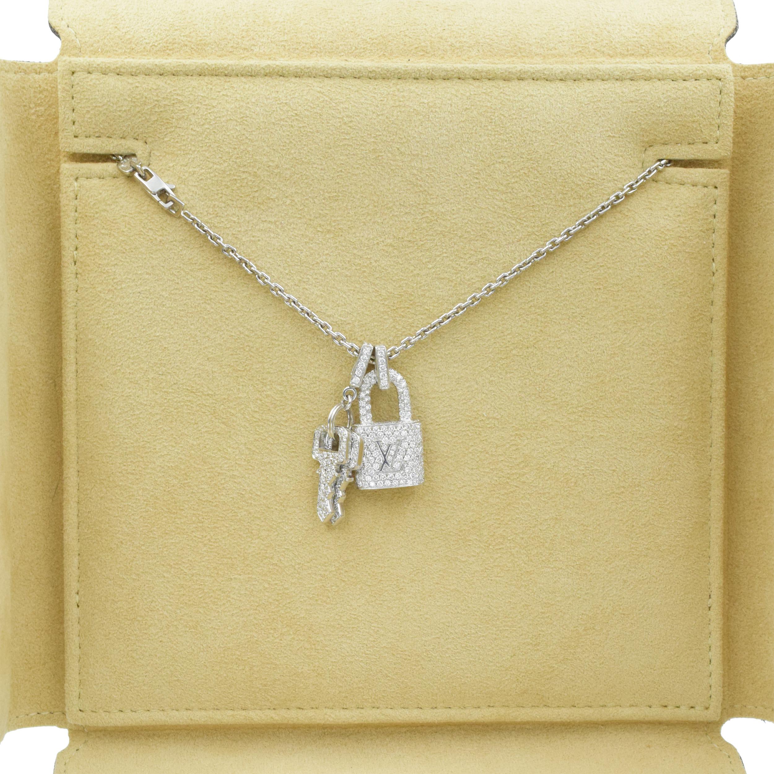 Louis Vuitton Necklace Padlock with single chain For Him