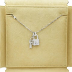 Louis Vuitton Locket" Padlock & The Keys" Diamond Pendant