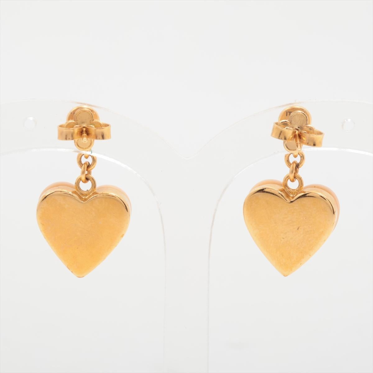 Louis Vuitton Lock Me Heart Earrings Pink In Good Condition For Sale In Indianapolis, IN