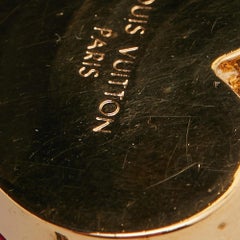 Louis Vuitton Lock Me Heart Resin Gold Tone Necklace