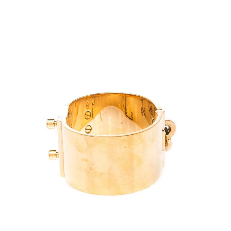 LOUIS VUITTON Bracelet Bangle LV and ME LOVE Gold GP M62844 authentic
