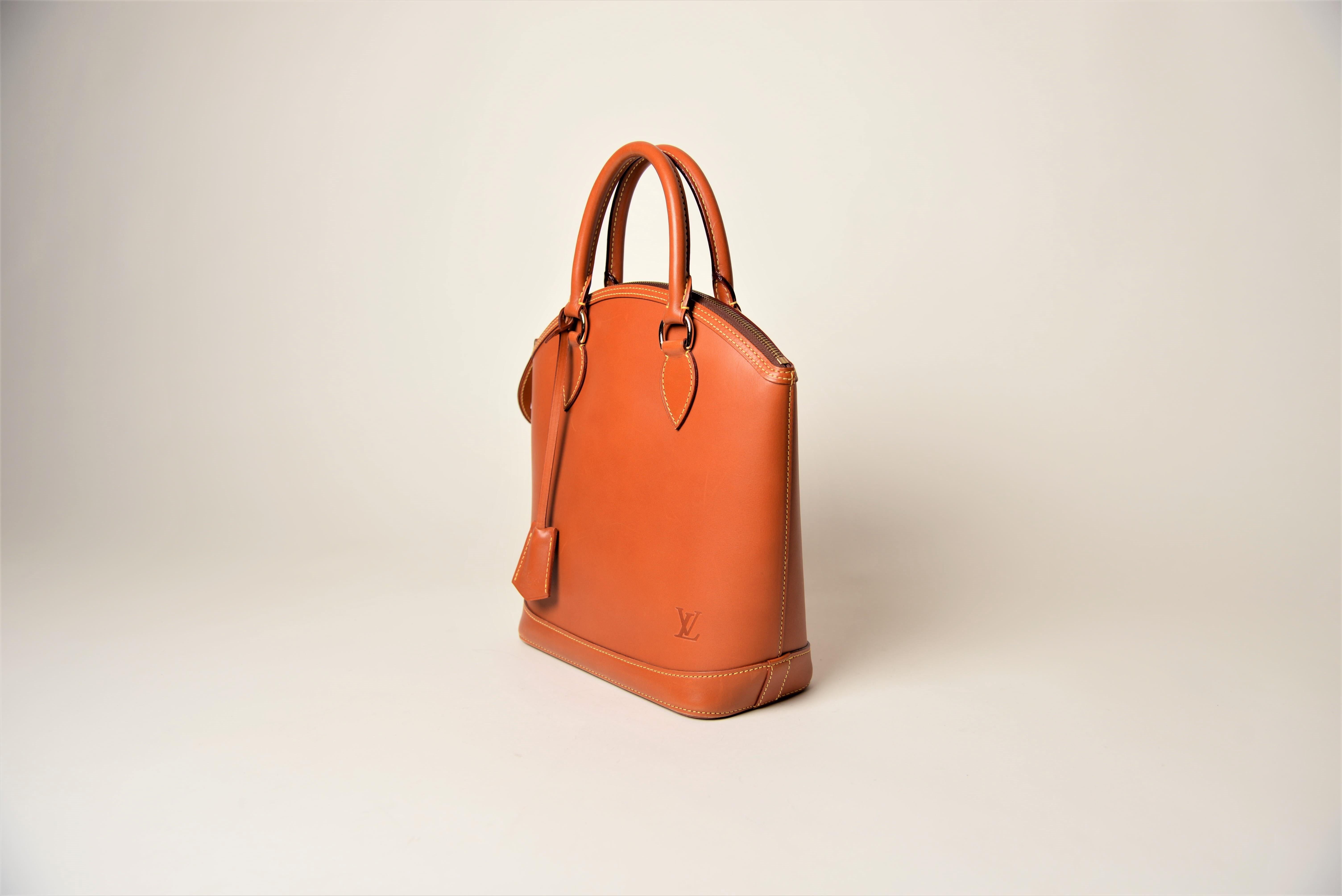 Orange Louis Vuitton Lockit Bag Caramel Nomade Leather