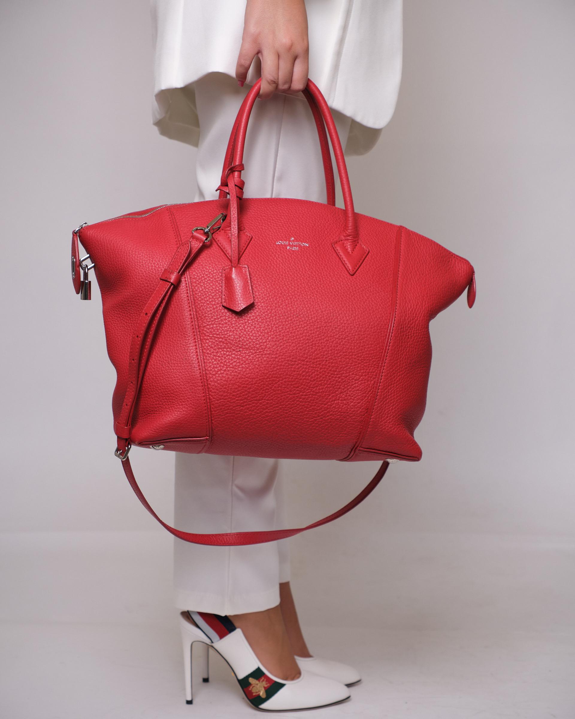Louis Vuitton Lockit GM  In Pelle Rossa 8