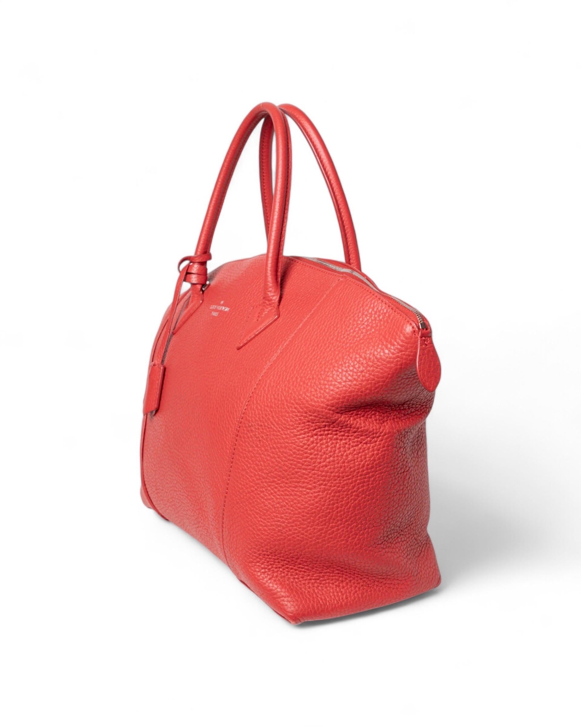 Louis Vuitton Lockit GM  In Pelle Rossa In Excellent Condition In Torre Del Greco, IT