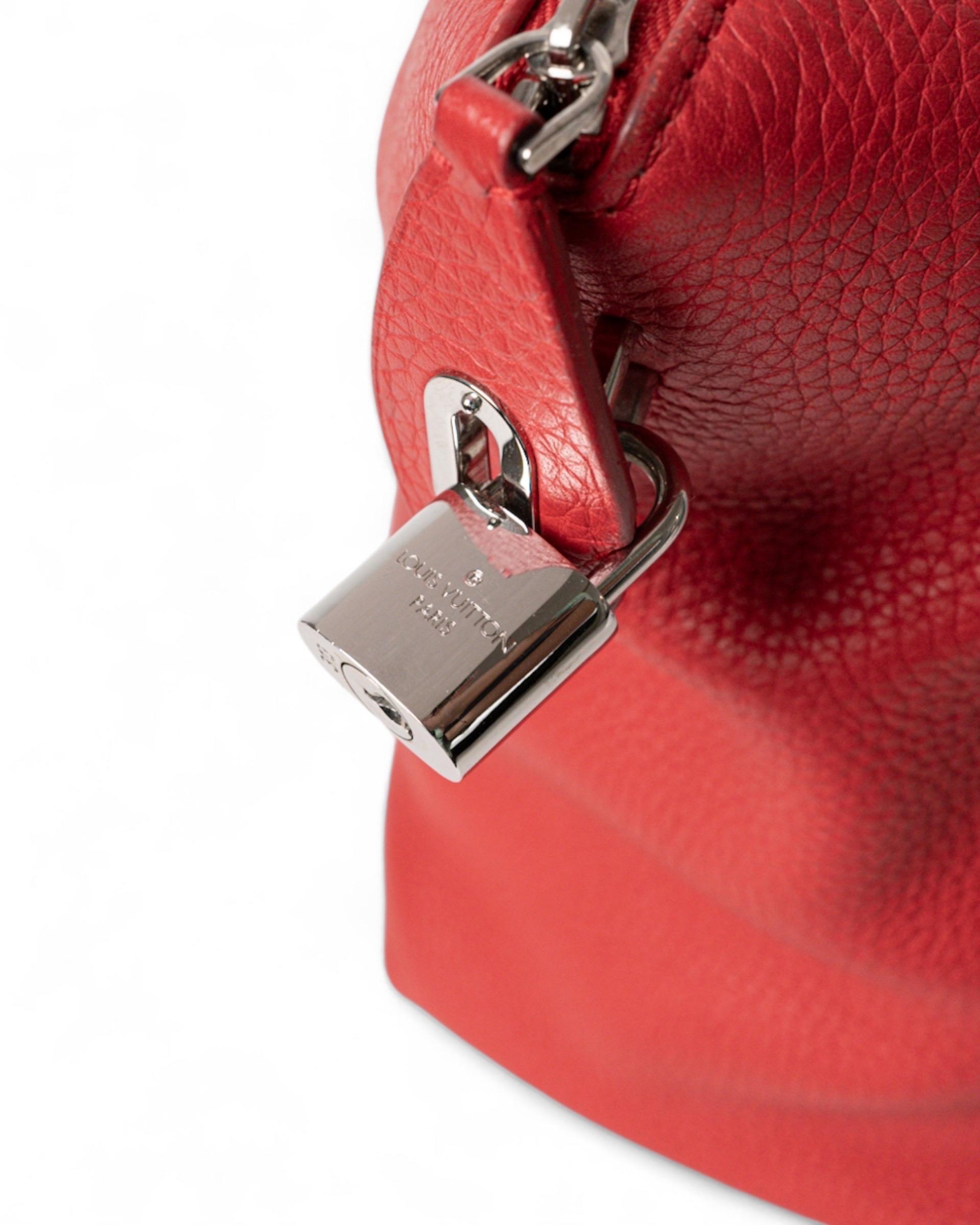 Louis Vuitton Lockit GM  In Pelle Rossa 2