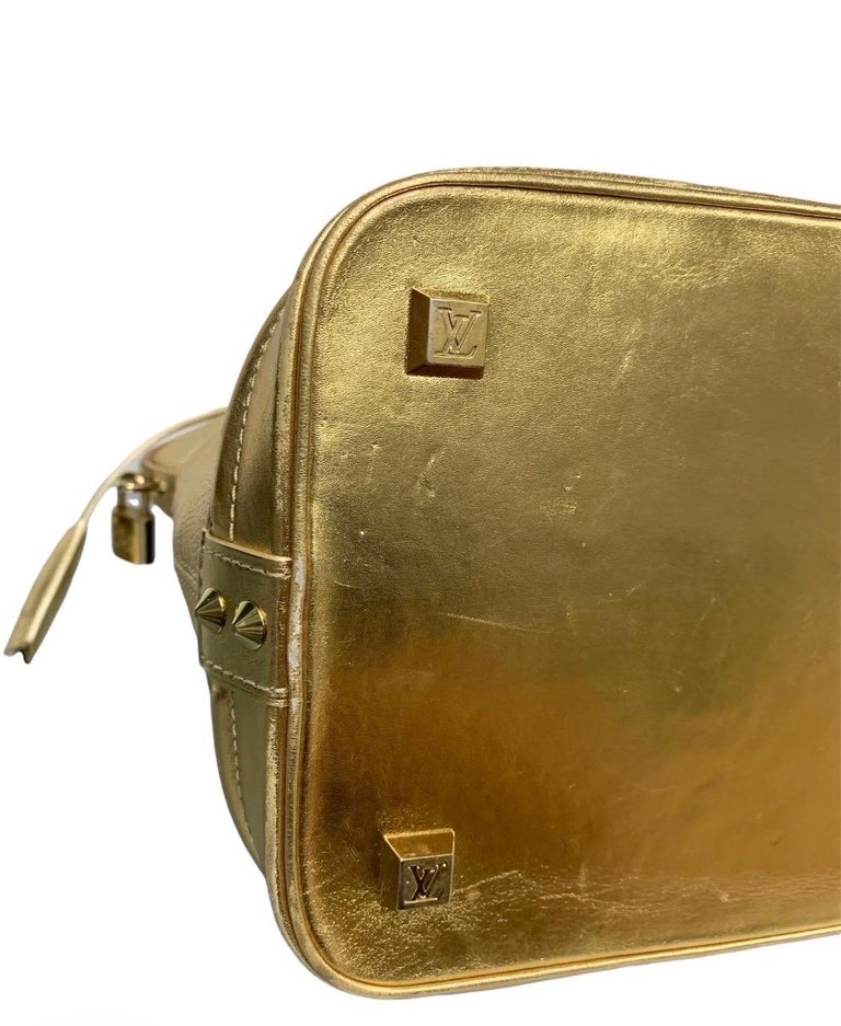 Louis Vuitton 2007 Gold Reflective Monogram Lockit Handbag · INTO