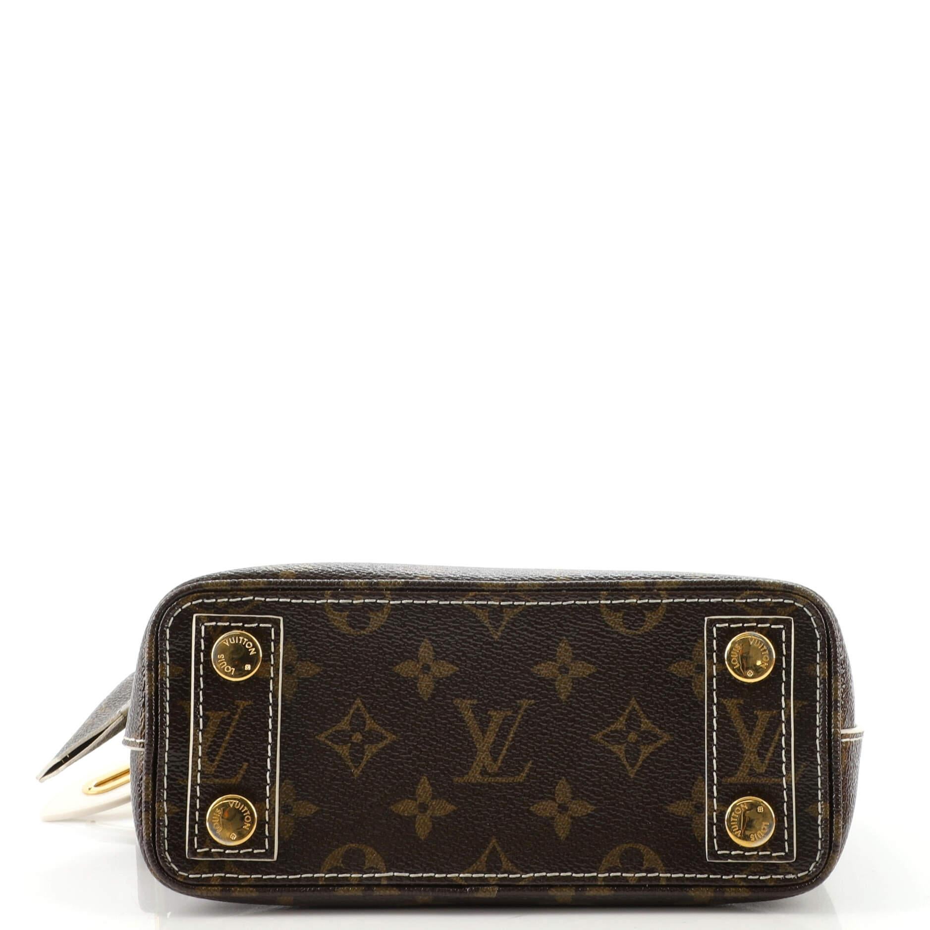 Black Louis Vuitton Lockit Handbag Monogram Fetish Canvas BB