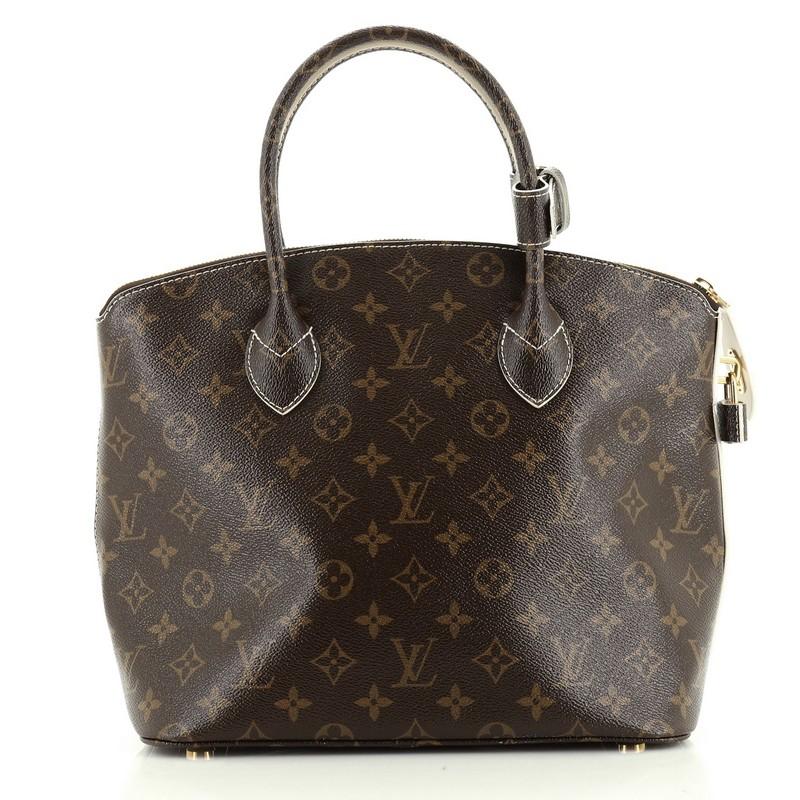 Black Louis Vuitton Lockit Handbag Monogram Fetish Canvas