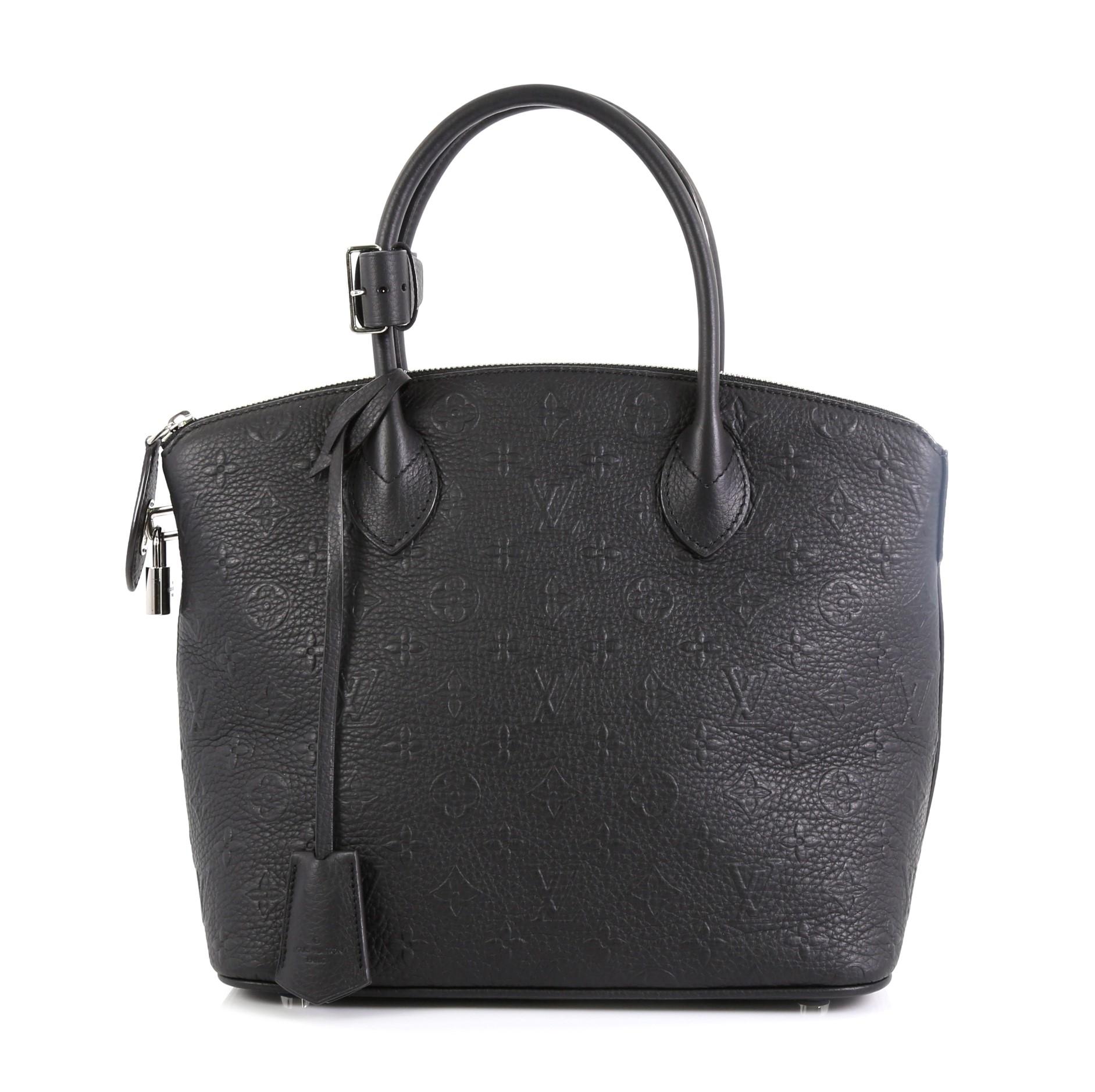 Black Louis Vuitton Lockit Handbag Monogram Revelation