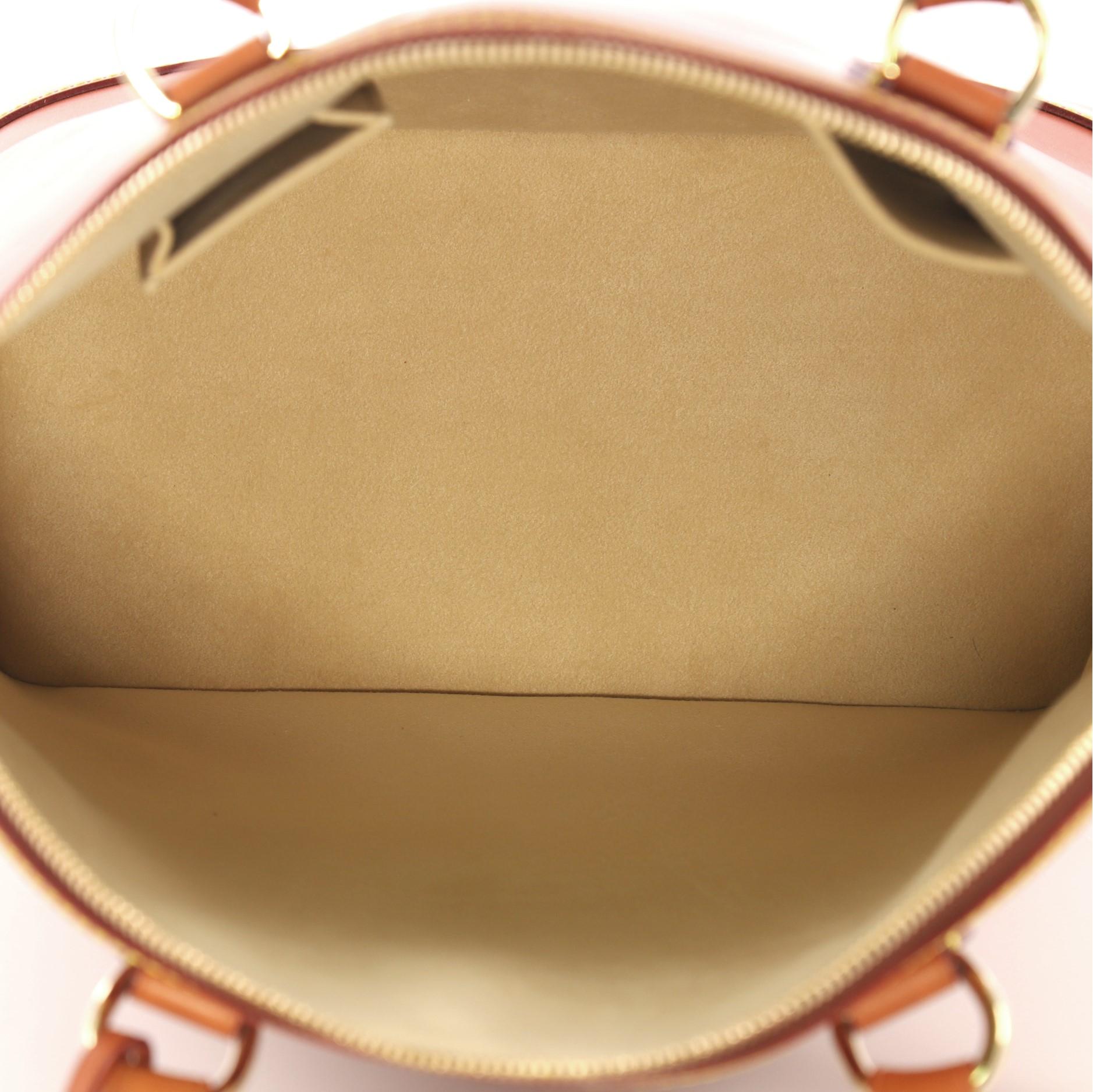 Brown Louis Vuitton Lockit Handbag Nomade Leather Vertical