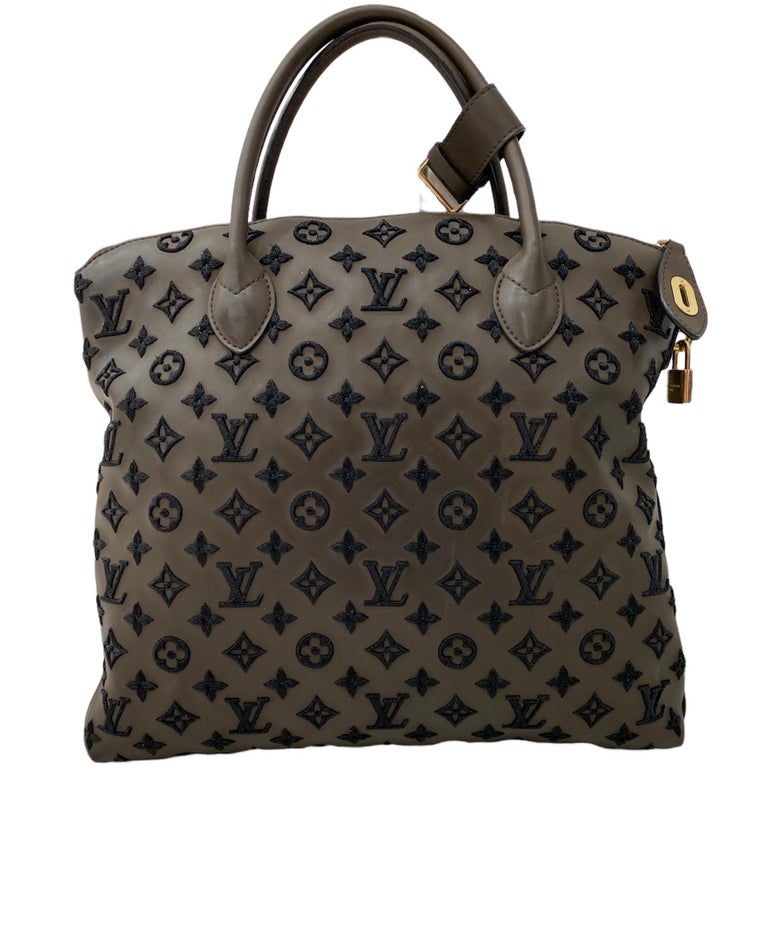 Louis Vuitton Lockit Limited Edition Handbag in Brown Leather & Golden Hardware In Good Condition In Torre Del Greco, IT
