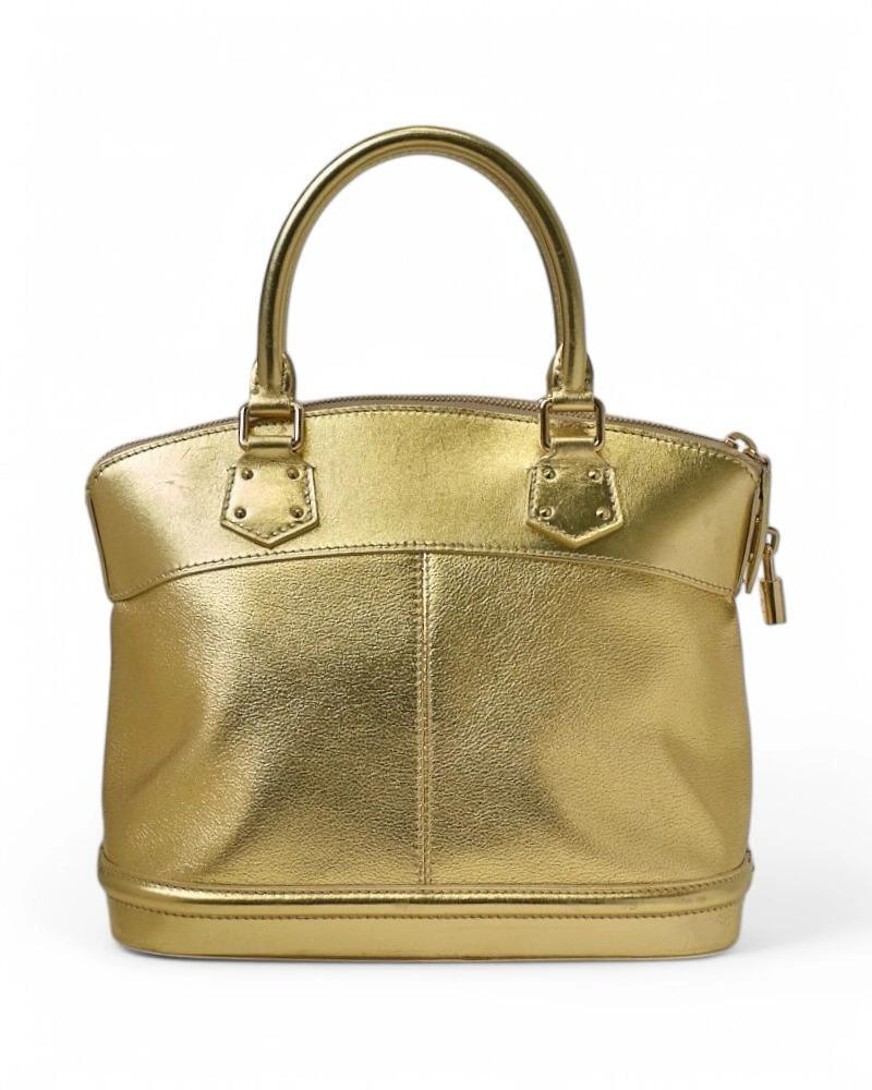 Louis Vuitton Lockit MM Gold im Zustand „Gut“ im Angebot in Torre Del Greco, IT