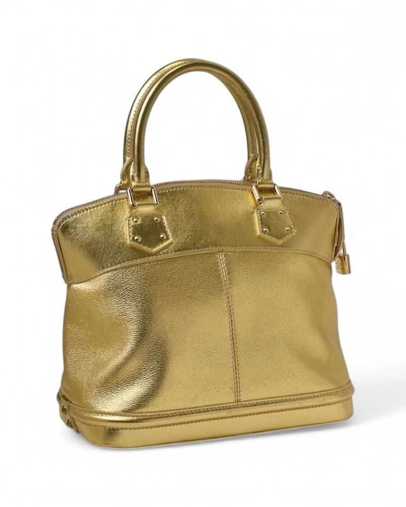 Louis Vuitton Lockit MM Gold Damen im Angebot