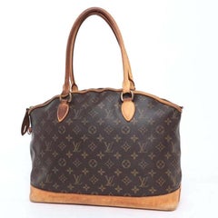 Louis Vuitton Lockit Monogram Horizontal 228141 Brown Coated Canvas Shoulder Bag