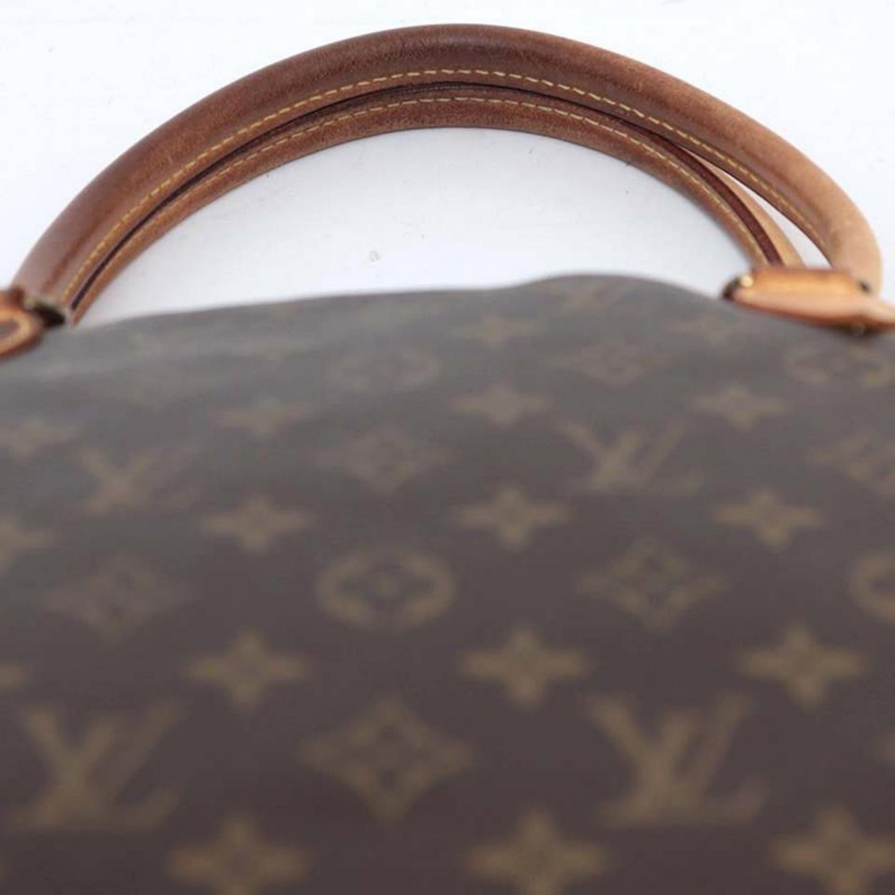 Louis Vuitton Lockit Monogram Horizontal 228141 Brown Coated Canvas Shoulder Bag For Sale 1