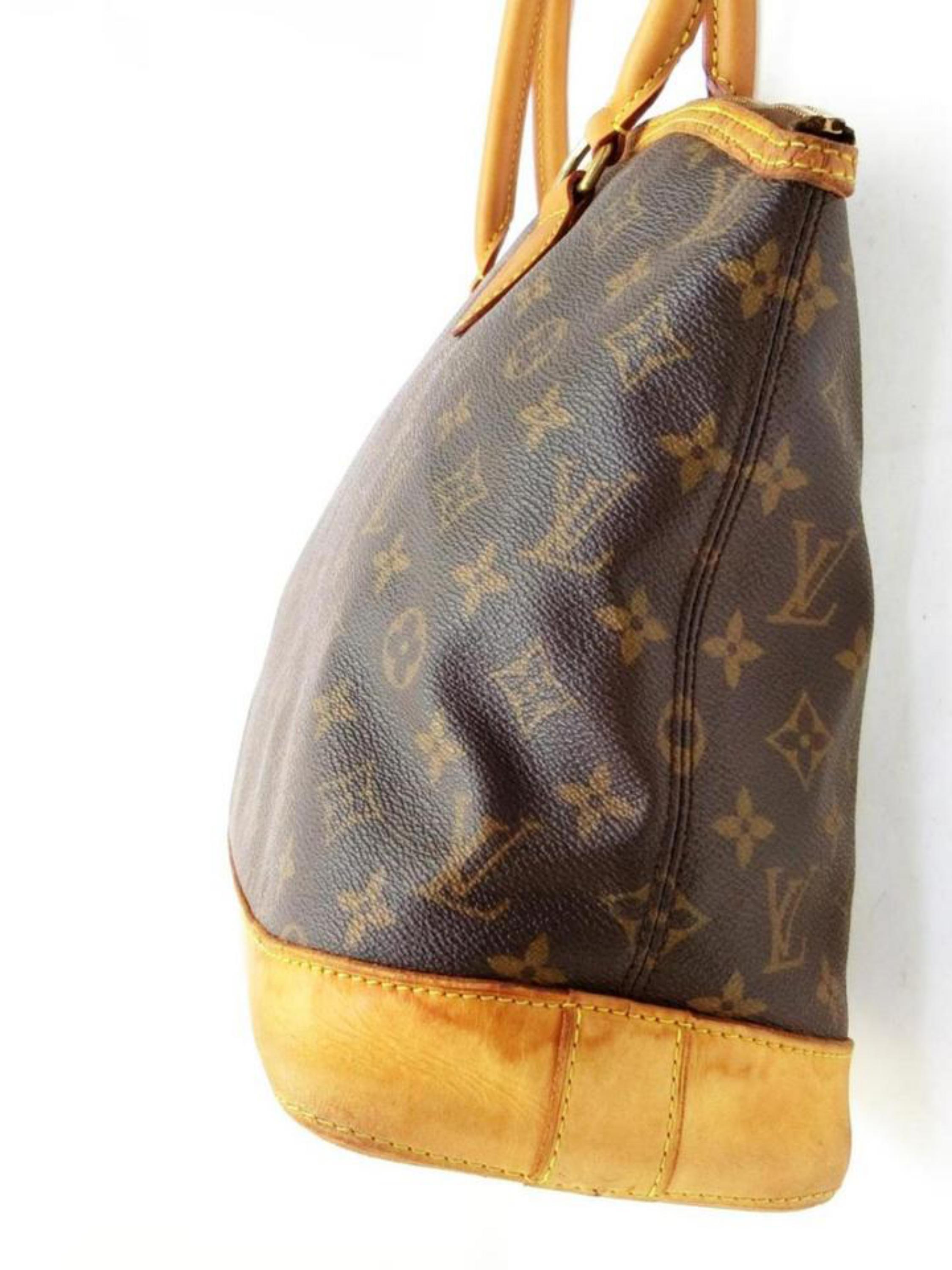 Louis Vuitton Lockit Monogram Horizontal 228805 Brown Coated Canvas Shoulder Bag For Sale 3