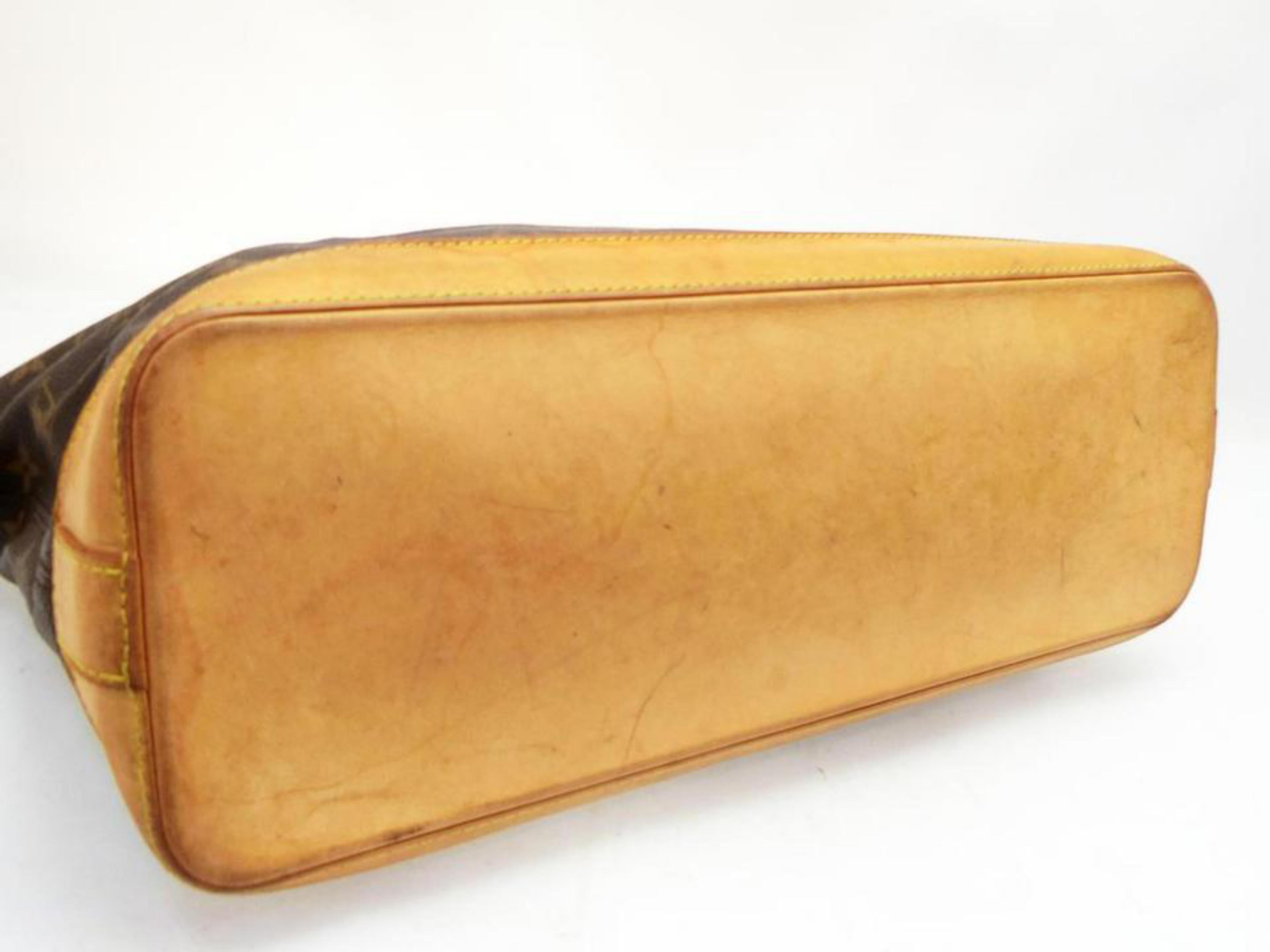 Louis Vuitton Lockit Monogram Horizontal 228805 Brown Coated Canvas Shoulder Bag For Sale 1