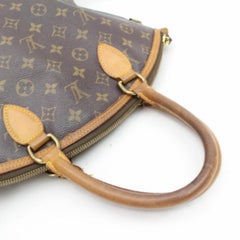 Louis Vuitton Lockit Monogram Mm 868108 Brown Coated Canvas Tote