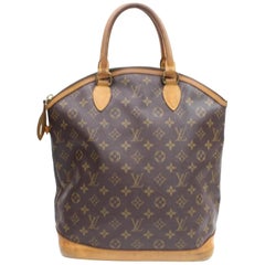 Louis Vuitton Lockit Monogram Mm 868108 Brown Coated Canvas Tote