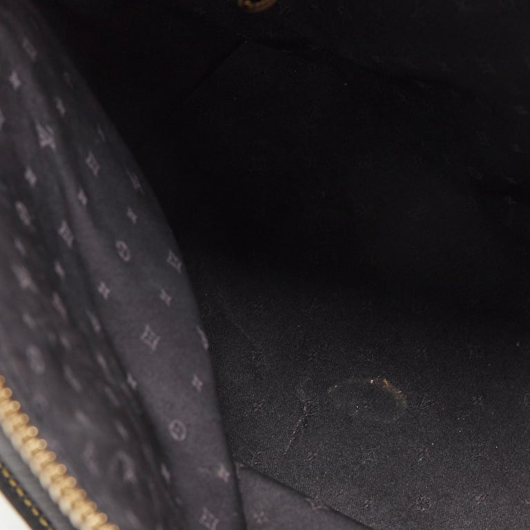 LOUIS VUITTON Lockit PM Suhali black yellow stitching top handle